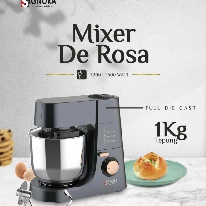 Mixer De Rosa Signora + bonus Kapasitas 6,5 Liter