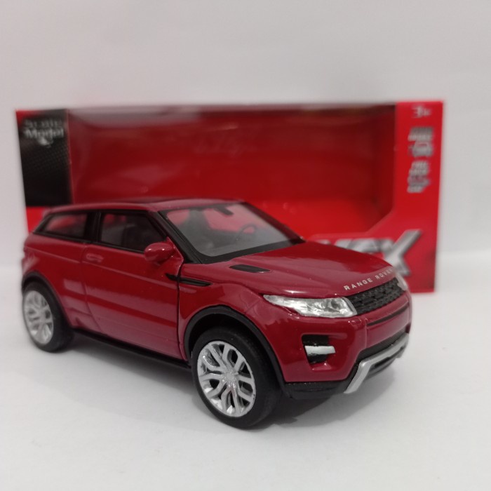 Diecast Land rover range rover evoque merah welly skala 1:36