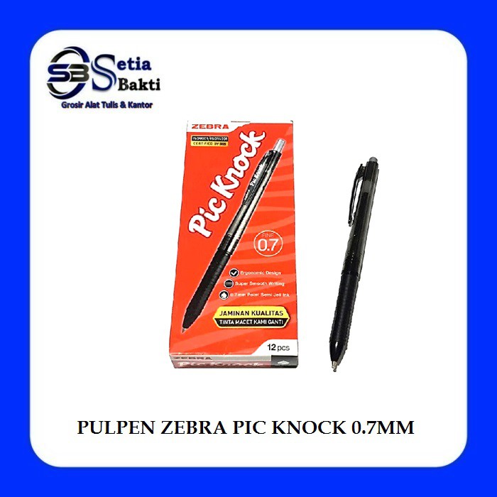 

ZEBRA Pulpen Pic Knock 0.7mm - 1 Pcs