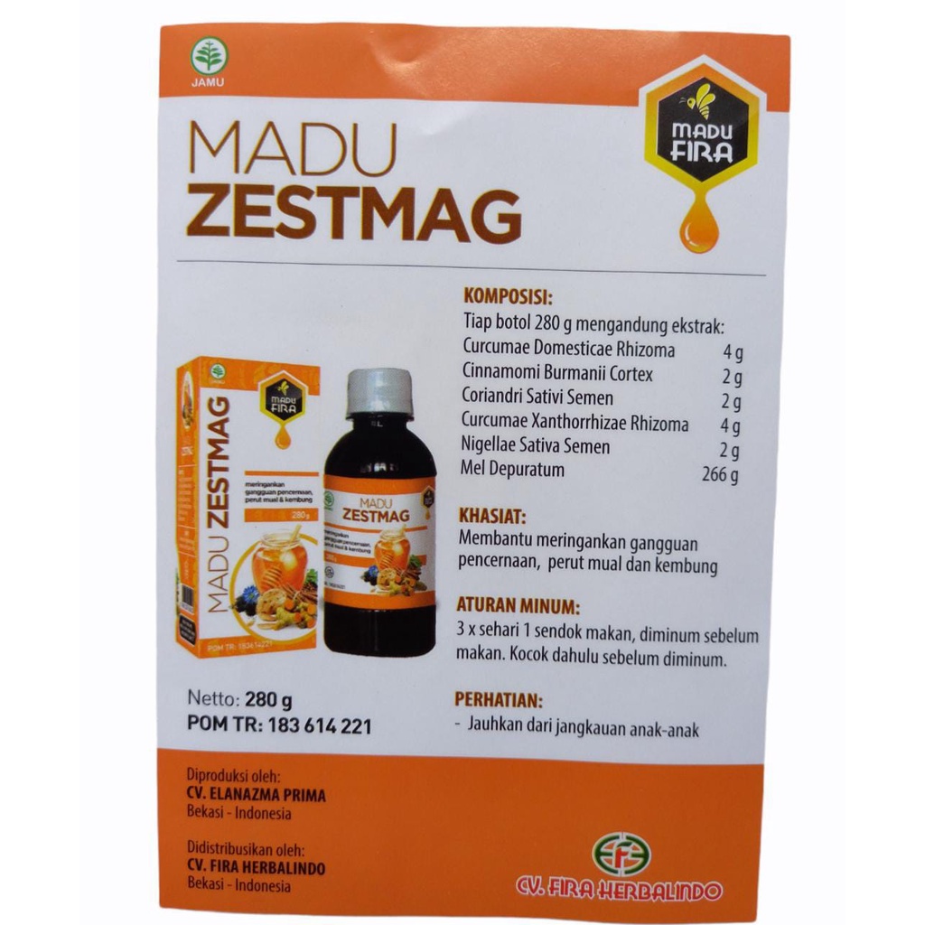 Madu Zestmag Zetmag Asam Lambung Maag Magh Asli BPOM