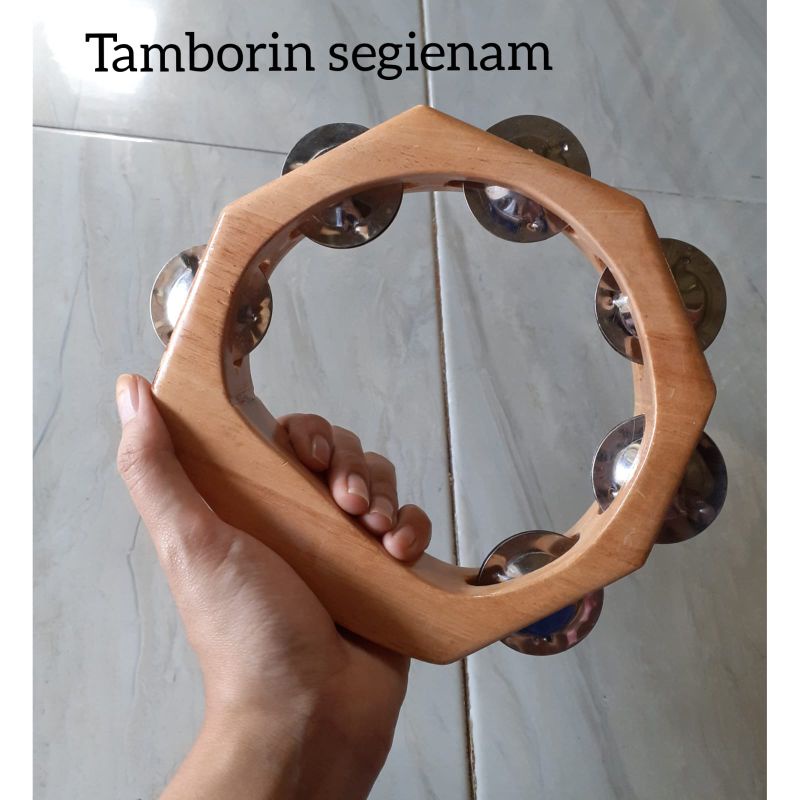 Alat Musik Tradisional/Mainan Kayu/ Mainan Tradisional Tamborin