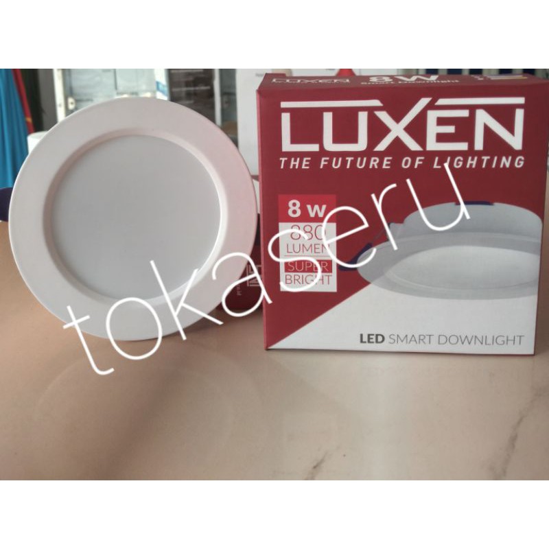 LUXEN LED SMART DOWNLIGHT 8 WATT LAMPU LED PLAFON LUXEN