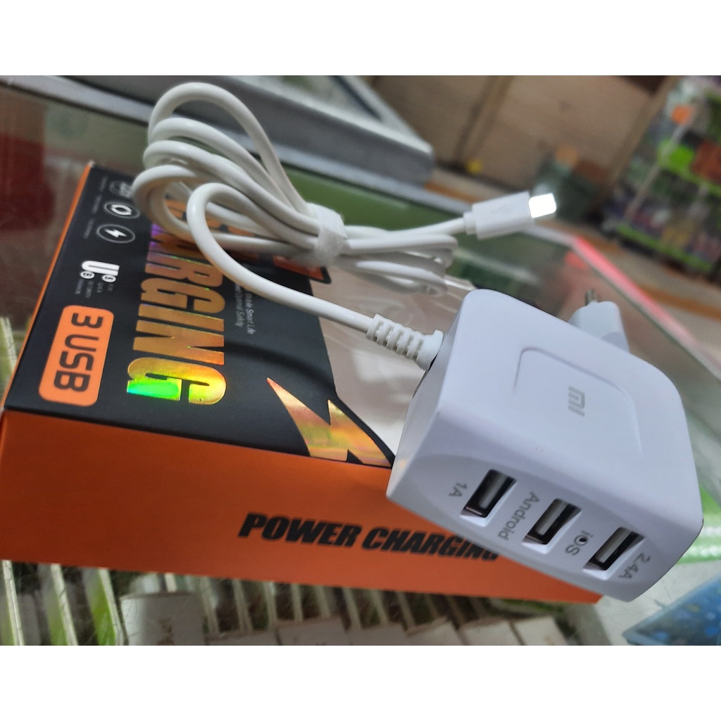 Travel Charger 3 USB 4in1 Murah Meriah