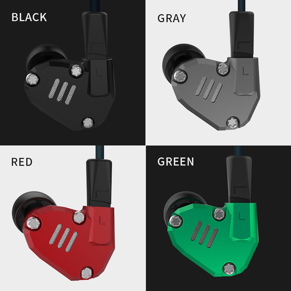 KZ ZS6 In Ear Metal Earphone with MIC - Garansi Resmi