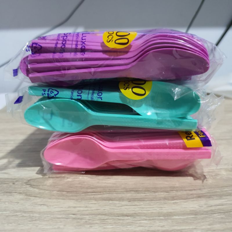 sendok puding plastik / sendok teh plastik / sendok eskrim plastik / sendok es cream plastik / merk 