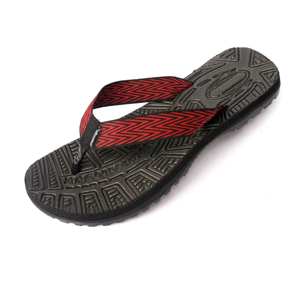 Sandal Gunung Santai Pria Wanita Outdoor  Footage F3 Motif Merah Gratis Sandal FTG 103 Merah