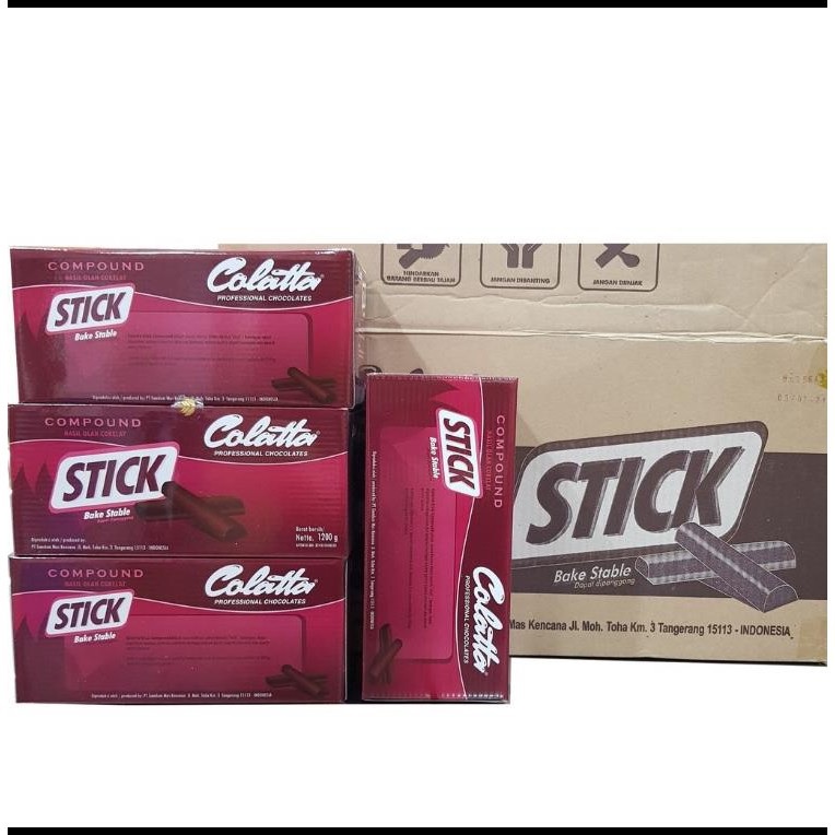

Coklat Stik - Colatta Chocolate Stick - Cokelat Stik 8x1,2Kg - Gosend/Grab Only!!!!