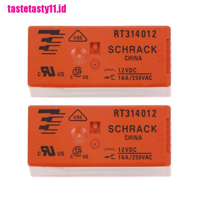 【TTID】2Pcs original RT314012 8pins 12V RT314012 16A 250VAC schrack relay new