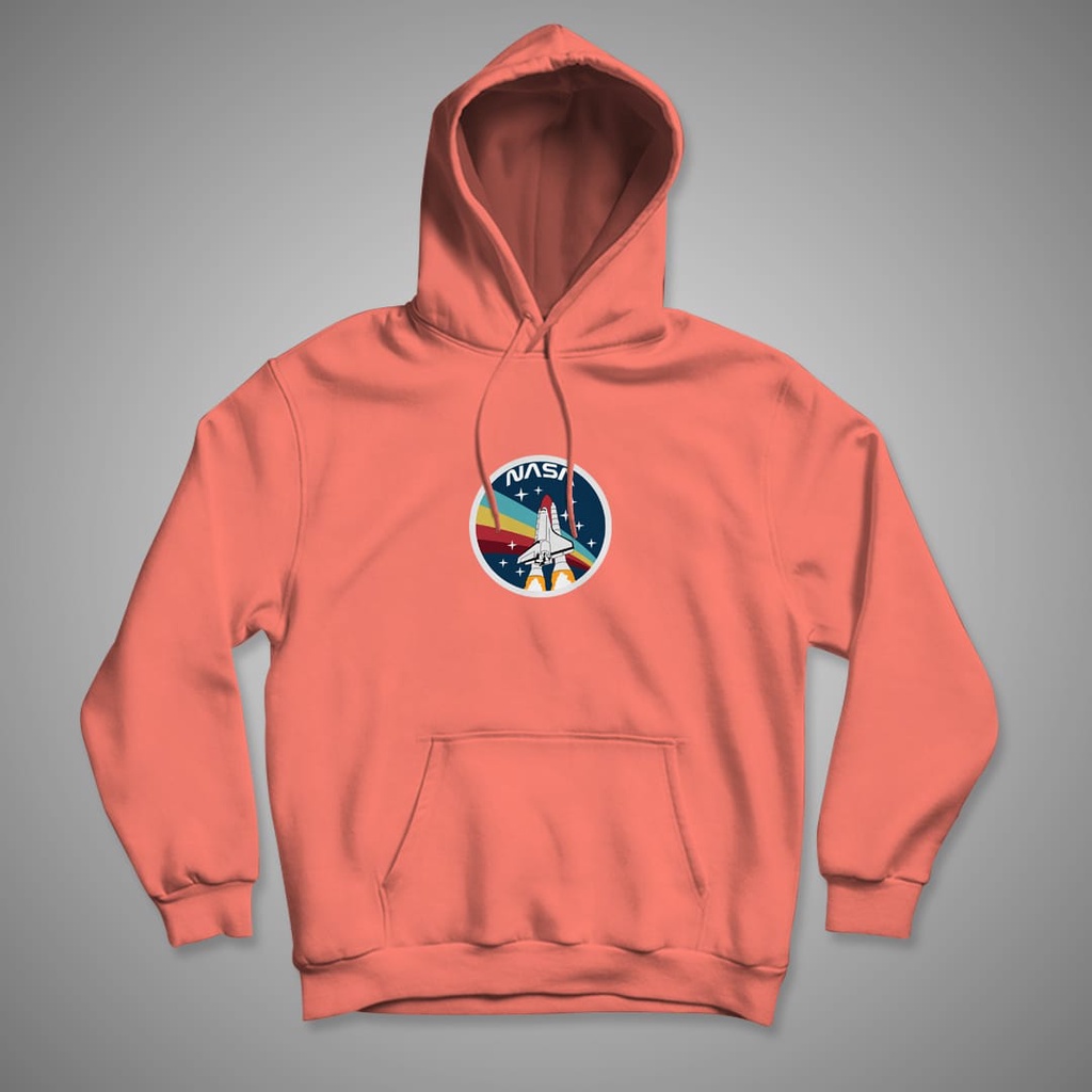 HOODIE WANITA NASA CIRCLE RAINBOW / HOODIE WANITA TEBAL-7