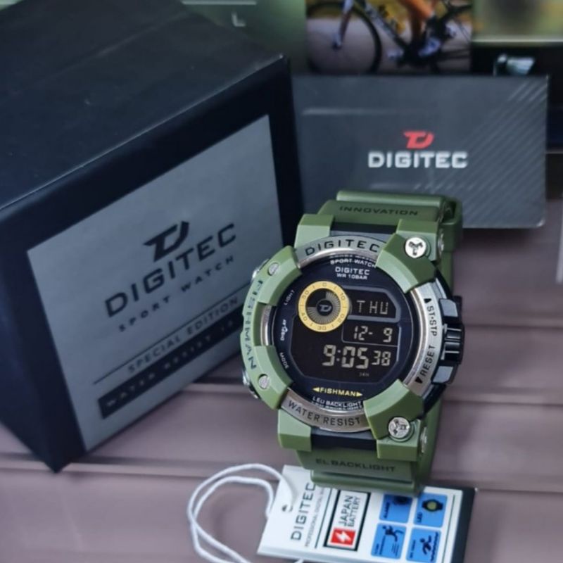 Jam Tangan Pria Digital Digitec 5150 Rubber Original