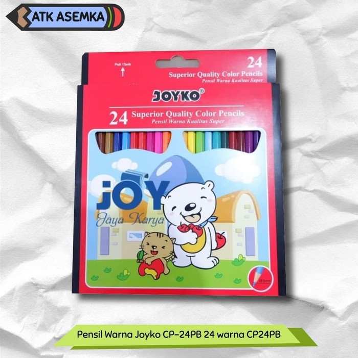 

WARNAPENSIL- PENSIL WARNA JOYKO CP-24PB 24 WARNA CP24PB -PENSIL WARNA