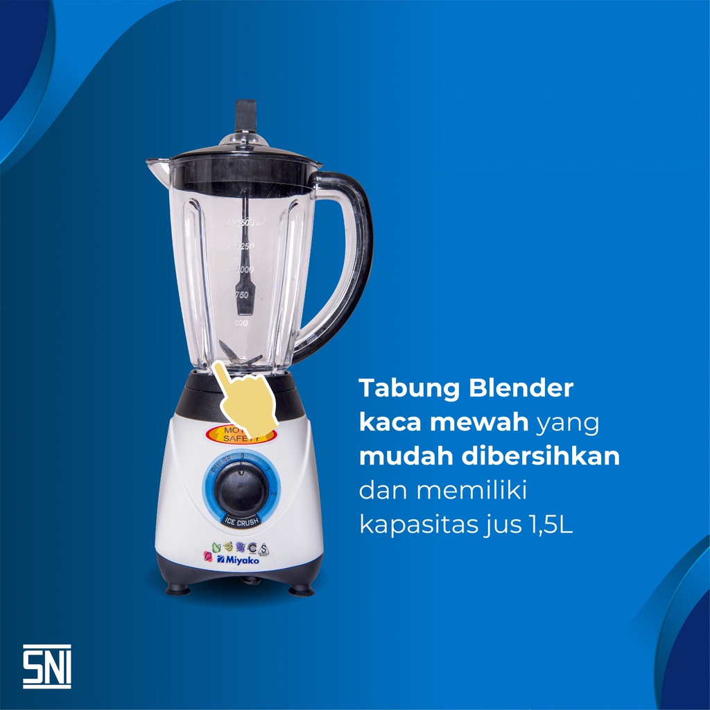 Miyako Blender Kaca 2 in 1 - BL51GI