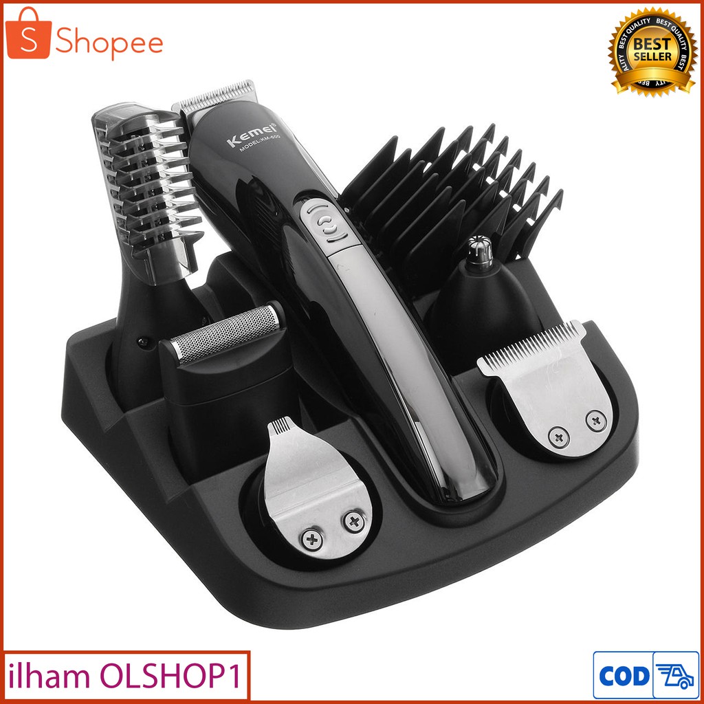 Alat Cukur Rambut Kemei KM-600 Shaver Elektrik Clipper Alat Pencukur Kumis Jenggot