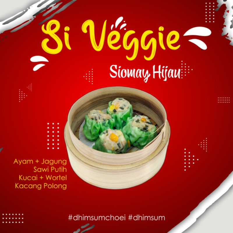 

Dimsum rainbow siomay ayam udang jamur Veggie