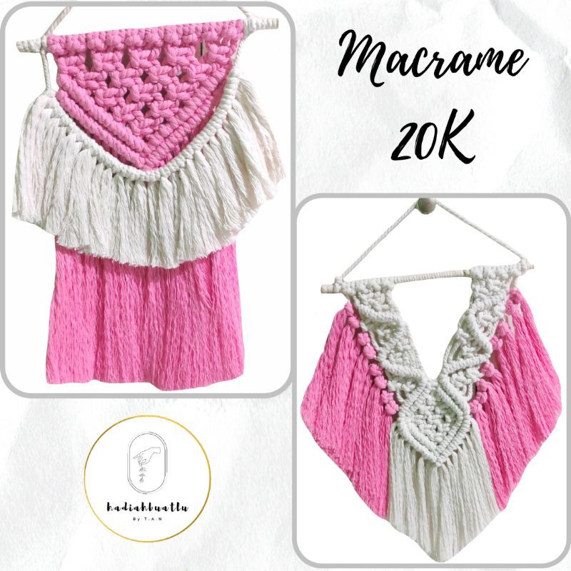 macrame Wall hanging warna/ macrame two tone color/macrame/ hiasan dinding/dekorasi kamar