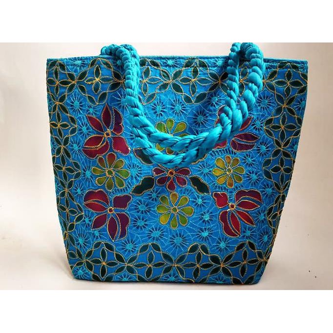 Tas Bordir Tas Bordir Bukittinggi - Biru Bukittinggi Bordiran