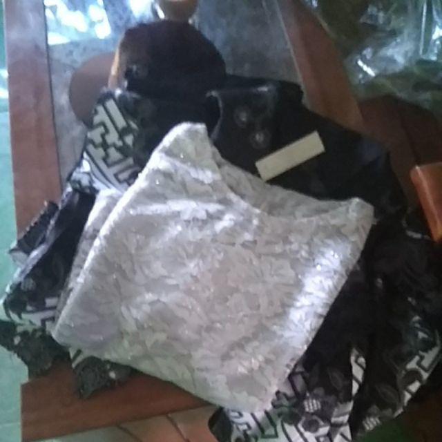 Zola_batik Batik Couple Kebaya Brokat Javana Selendang Lengan Panjang