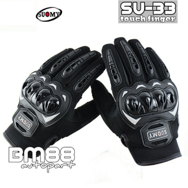 Promo Glove SUOMY SU-33 Touch Finger - Sarung Tangan Motor Gloves SU33 Berkualitas