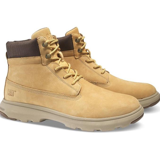 caterpillar beige boots