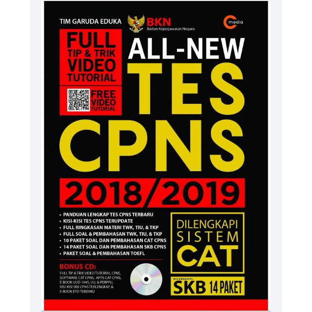 BUKU (E-BOOK) ALL NEW TES CPNS 2018/2019 DENGAN SISTEM CAT SKB DAN SKD