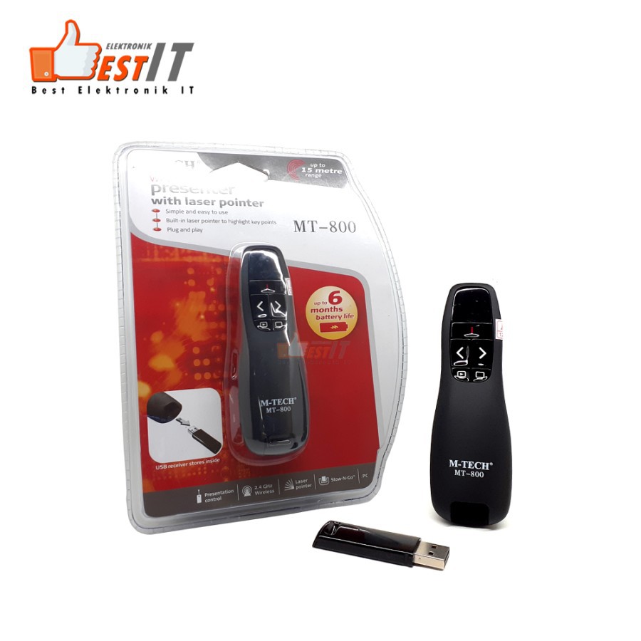 Laser Pointer Wireless Presenter M-Tech MT-800