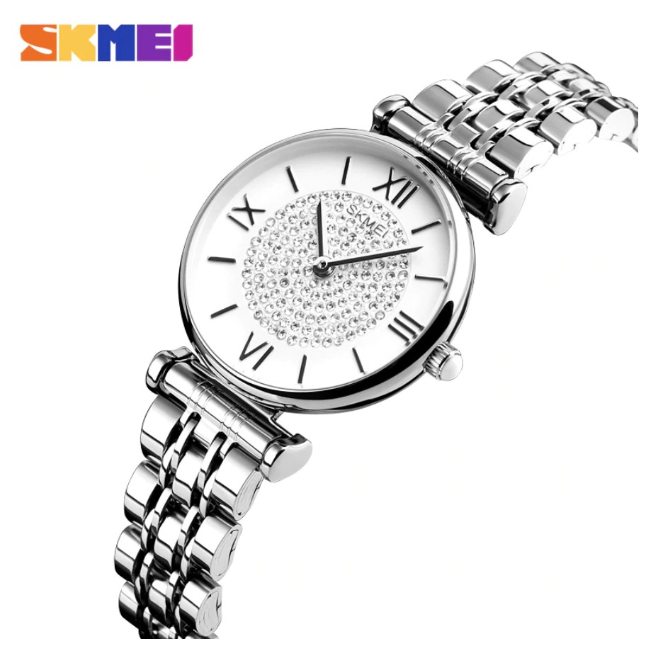 Jam Tangan Wanita / SKMEI 1533 Analog Stainless Steel / Jam Tangan Analog Original / SKMEI