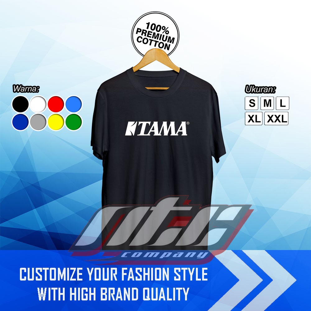 T-Shirt KAOS MUSIK TAMA DRUM LOGO Terbaru - NTC Company
