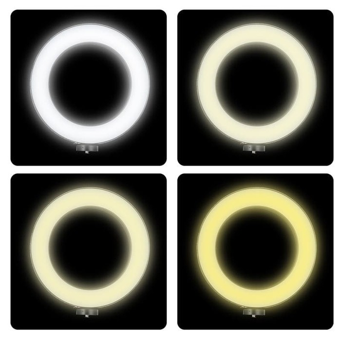 Lampu Halo Ring Light Kamera 120 LED 24W 10 Inch with Tripod Stand