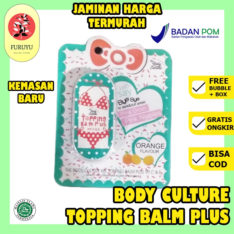 Cream Krim Pemutih Lipatan Bokong Selangkangan Ketiak Pantat Leher Topping Balm Body Culture BPOM