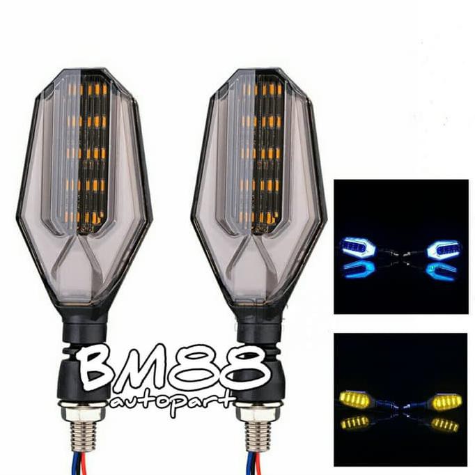 Motors Edito Lampu Sein Led Variasi 2 Warna Model Ducati - Sen 3 Kabel Motor Variasi Motor