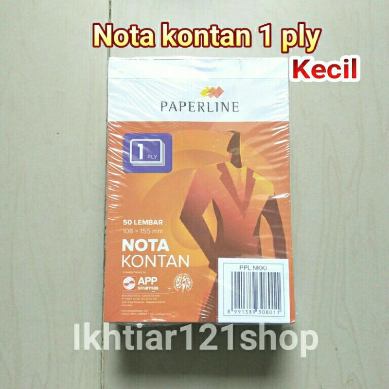 

Buku Nota Kontan Kecil 1 Ply/1 Rangkap Paperline