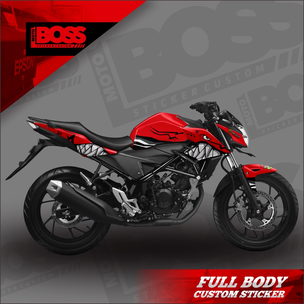 Decal Sticker Full Body Honda CB150 R V2 Tahun 2016 2017 Sticker Decal CB150R V2 Full Body Motif Red