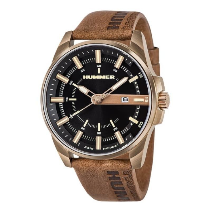 Hummer HM1006-1032 Jam Tangan Pria Analog Black Brown
