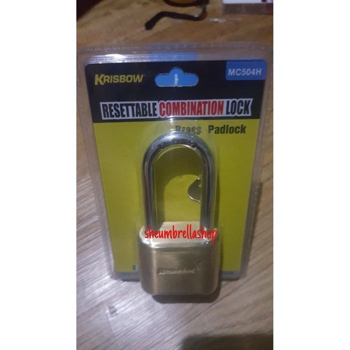 KRISBOW gembok kombinasi 4 angka nomor