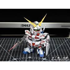 DIY Papercraft Gundam SD RX-0 Unicorn Destroy Mode Jasmine Paper