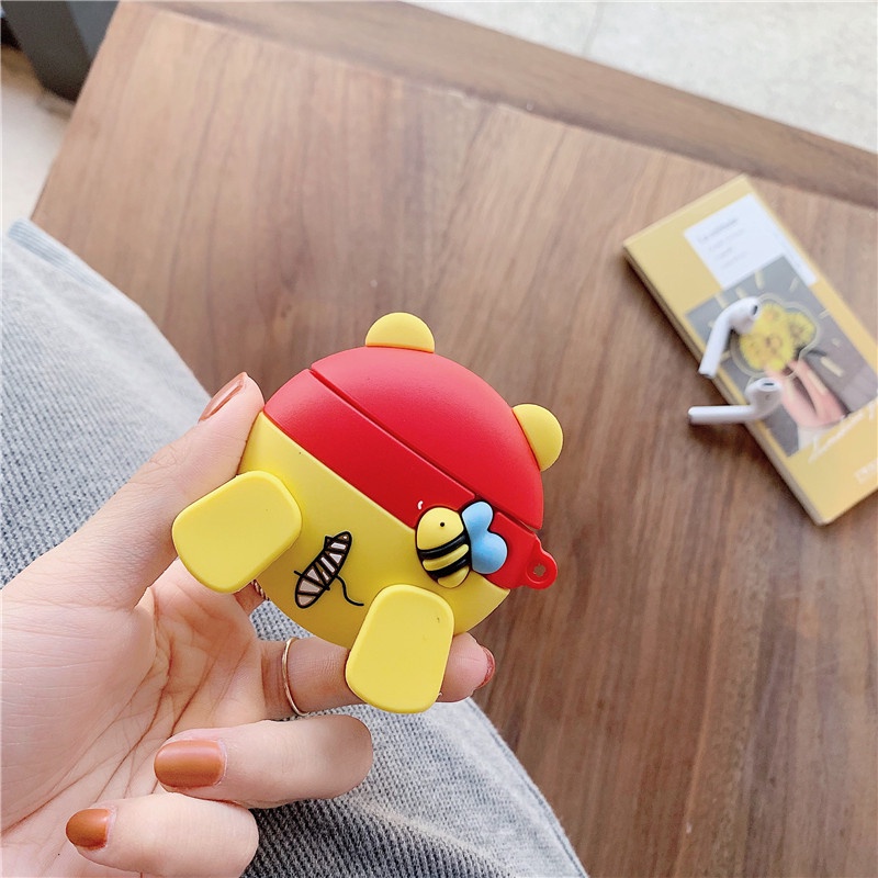 Case Bahan Silikon Motif Kartun Untuk Airpods 1 2 3 Pro