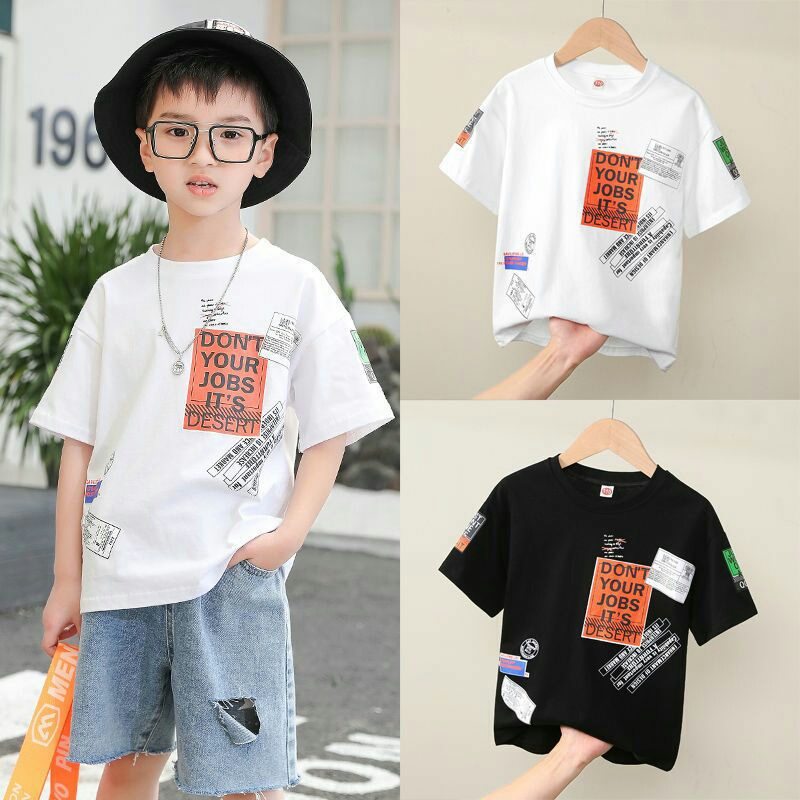 Baju Kaos Kids Triston Kaos Lengan Pandek Anak Usia 5-14 tahun (babyterry) ZP