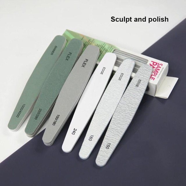 BUFFER SET paket lengkap nail file / buffer file shinner / 1 set buffer nail file