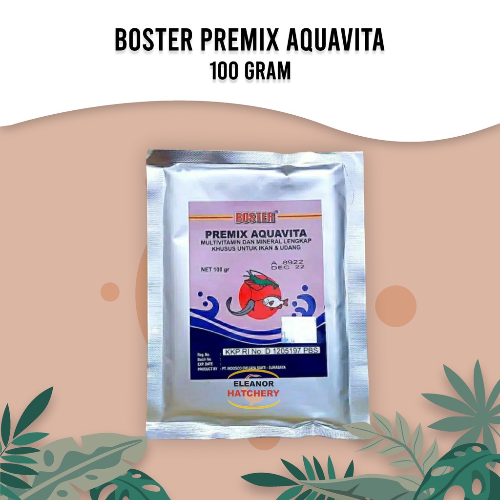 

Boster Premix Aquavita 100 Gram - Multivitamin Ikan Udang