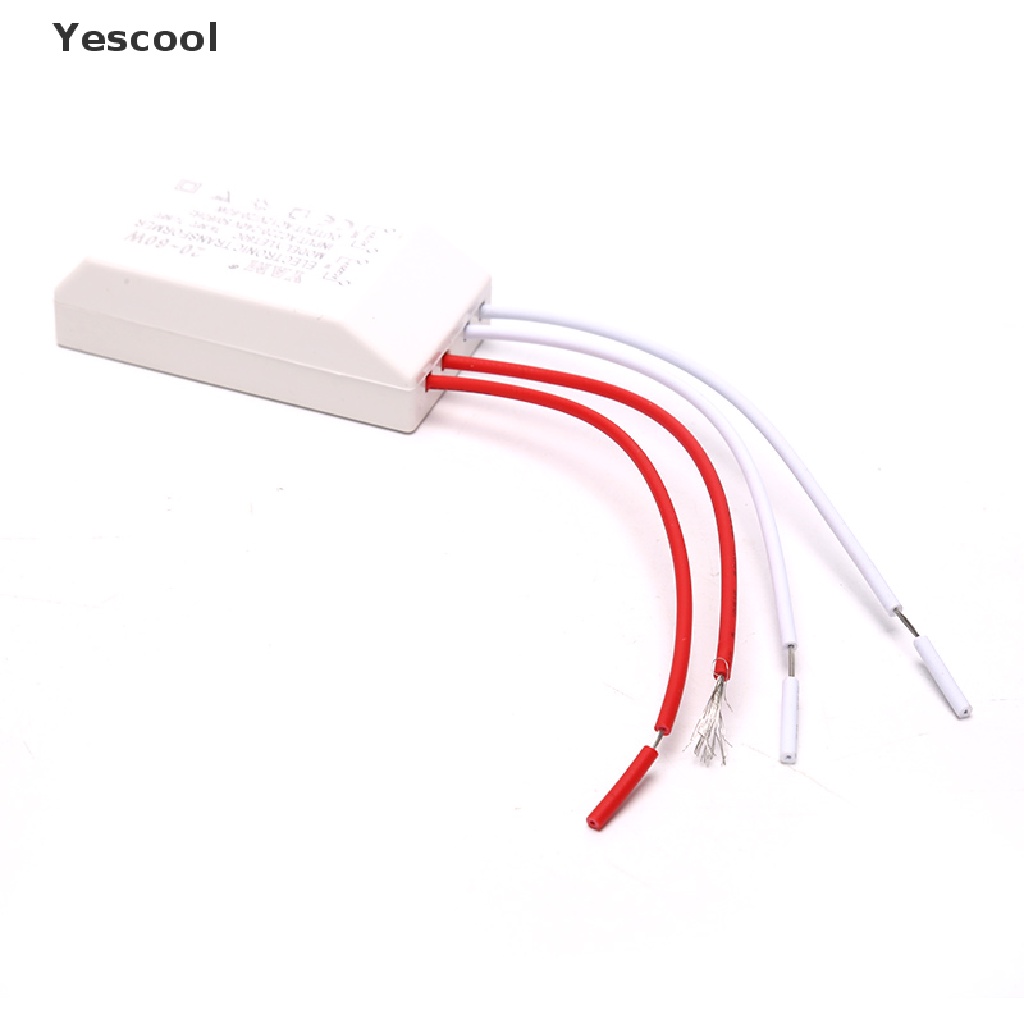 Yescool Driver Power Supply Elektronik AC 220V Ke 12V 20-60W