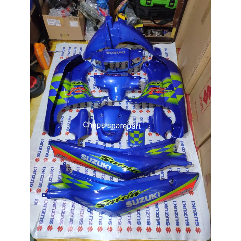 body satria 120 ru lumba biru kenny