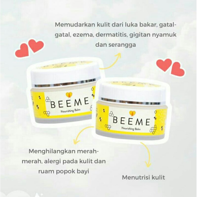 Pelembab Kulit Alami Skincare Ibu dan Anak Beeme Nourishing Balm Cream Wajah dan Kulit Kering Aman untuk Bayi Newborn