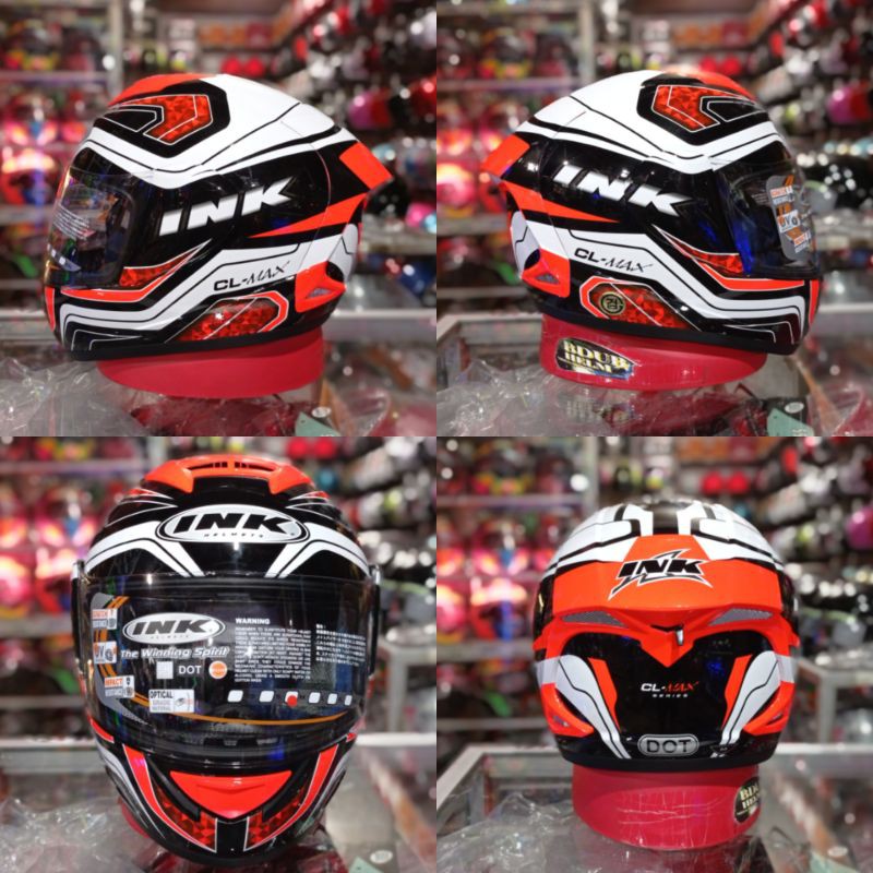 HELM INK CL-MAX NEW MOTIF SOLID SERIES 100% ORIGINAL SNI-DOT-5