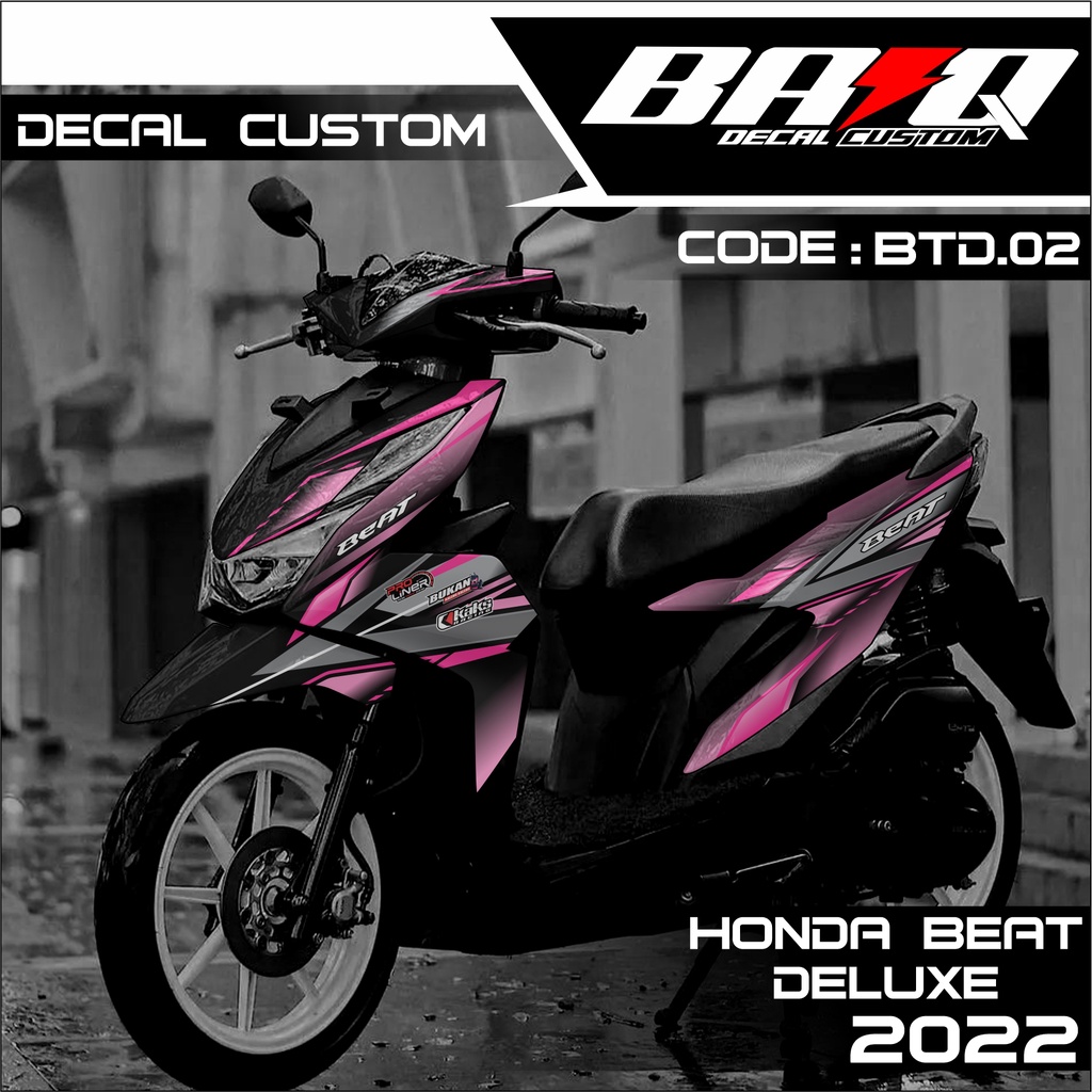 DECAL HONDA BEAT DELUXE 2022 - DECAL BEAT DELUXE 2022 VARIASI ABSTRAK KODE BTD.02