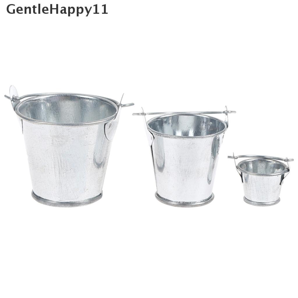 Gentlehappy 1Pc Miniatur Ember Metal Aksesoris Dapur Rumah Boneka 1: 12 1 / 6