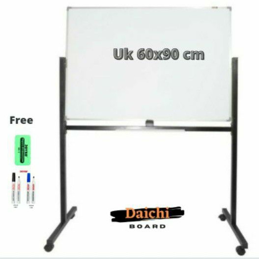 

Papan Tulis / Whiteboard Daichi Magnetic Double Face Stand Uk 60x90