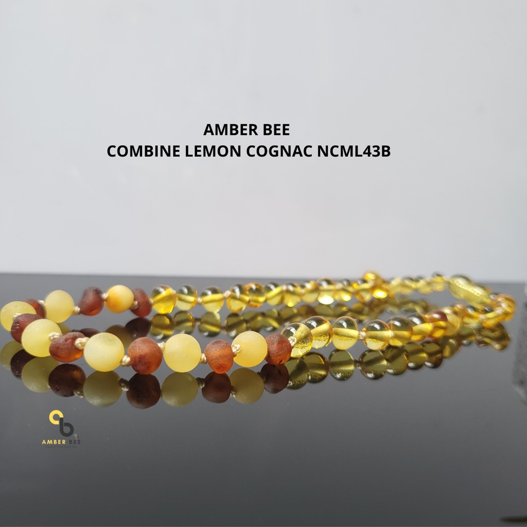 Kalung Amber Baltic Anak Premium Combine Lemon NCML43B By Amber Bee