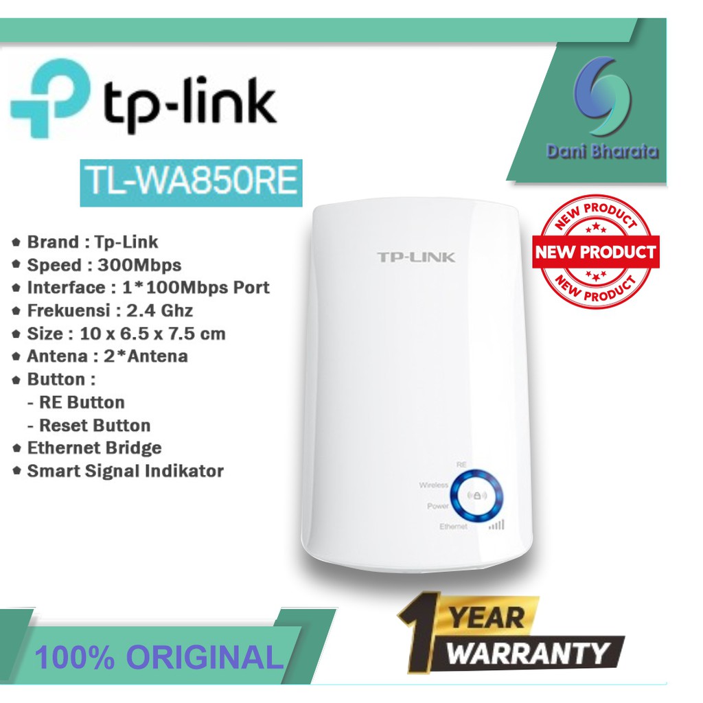 TP-LINK TL-WA850RE 300Mbps Wi-Fi Range Extender - White wifi extender