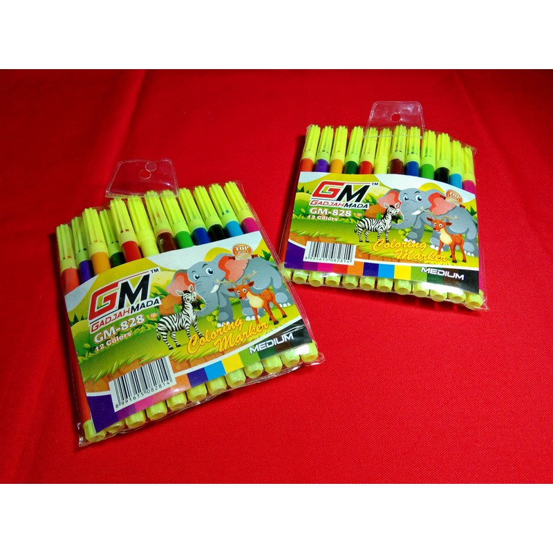 

GM 828 Coloring Marker 12 W ( 1 Set - 12 Pcs )