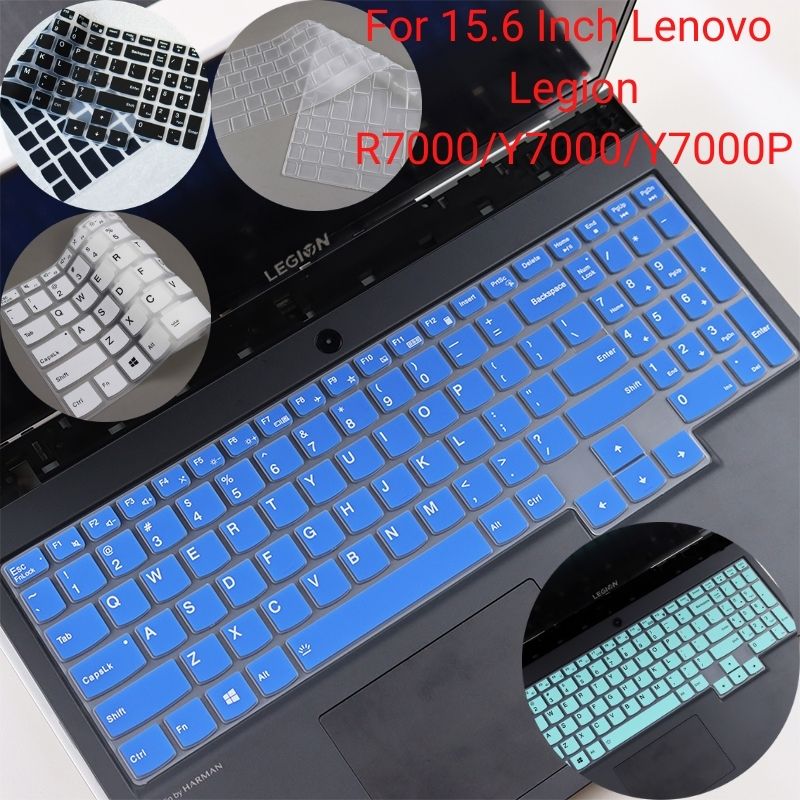 For 15.6 Inch Lenovo Legion R7000 Y7000 Y7000P Soft Ultra-thin Silicone Laptop Keyboard Cover Protector